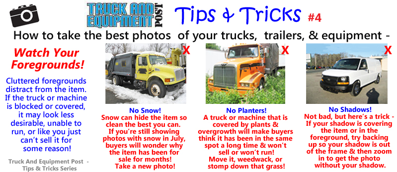 truck equipment photo tips watch your foregrounds