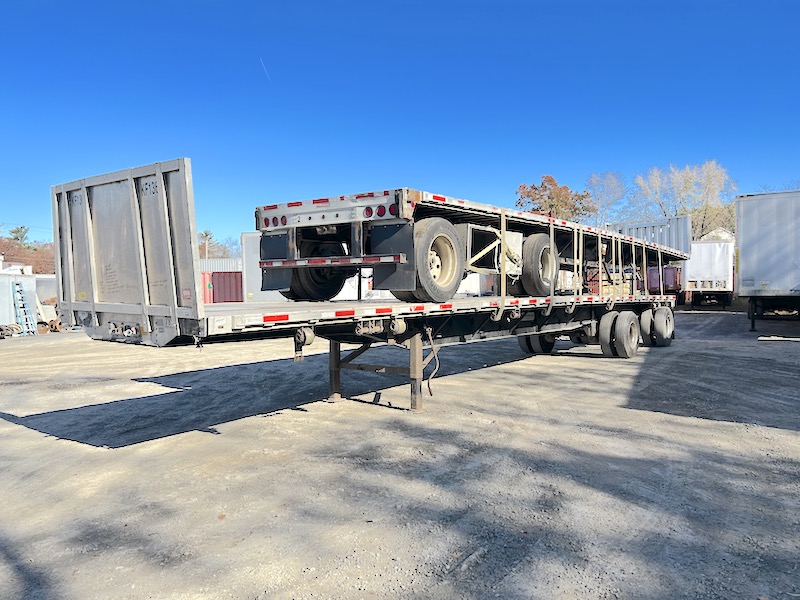 SEVERAL FLATBED TRAILERS