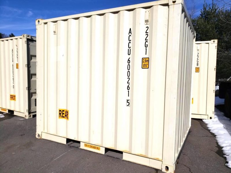 10’ X 8’ X 8’6” ONE TRIP CONTAINER.
