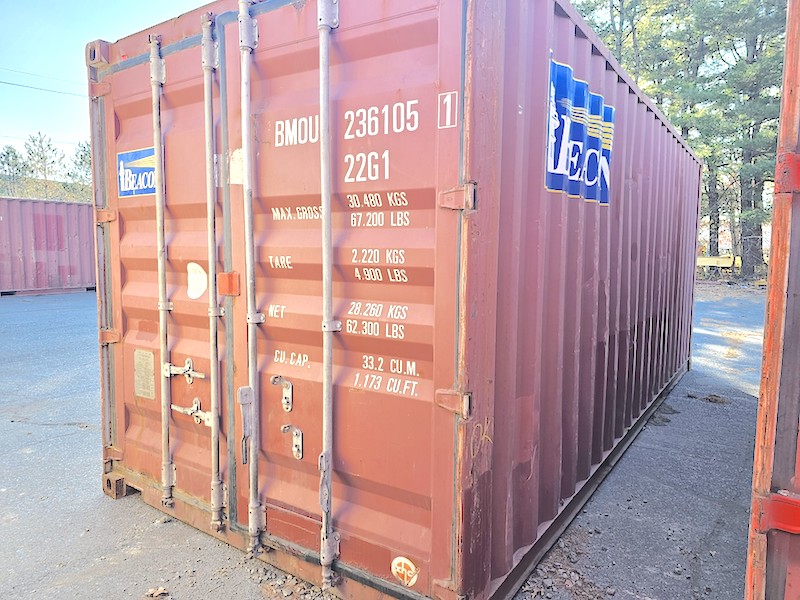 USED CARGO WORTHY 20’ CONTAINER.