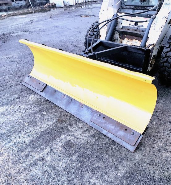 7.5 FT FISHER PLOW AND MOUNT FOR SKID STEER