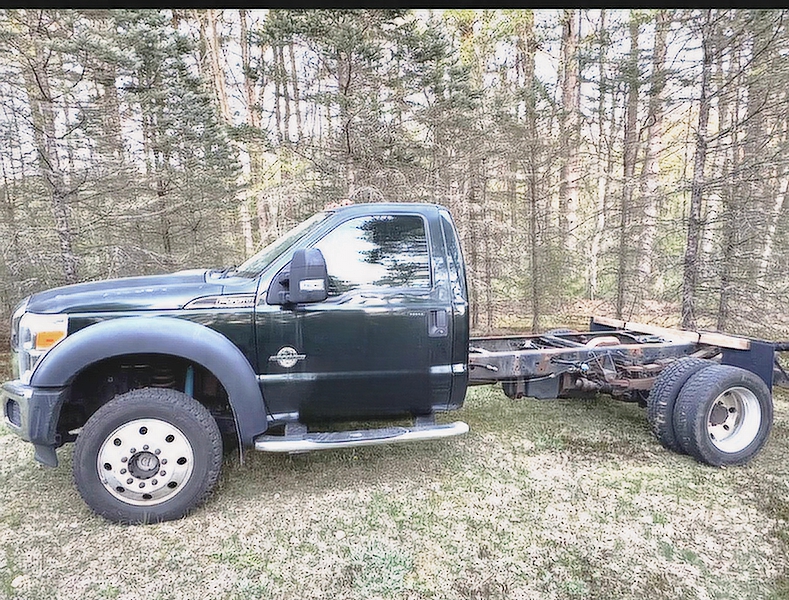 2012 FORD F550 4X4 CAB CHASSIS
