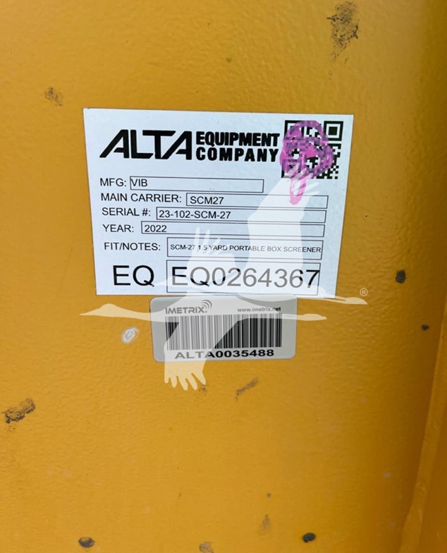 2022-VIBROTECH-VIBROSCREEN-SCM27-stkEQ0264367-5 2022-VIBROTECH-VIBROSCREEN-SCM27-stkEQ0264367-5