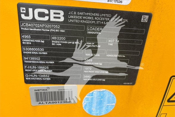 2023-JCB-407-stkEQ0247675-6 2023-JCB-407-stkEQ0247675-6