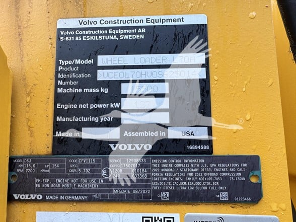 2023-VOLVO-L70H-stkEQ0400953-1 2023-VOLVO-L70H-stkEQ0400953-1