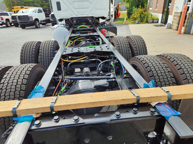 Dump Body Being Installed Dump Body Being Installed