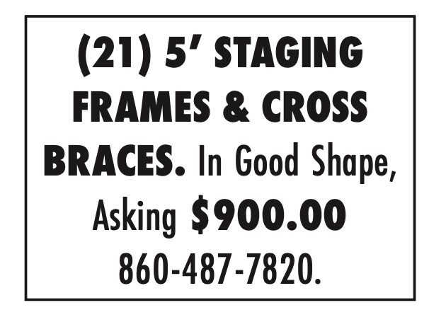 STAGING FRAMES & CROSS BRACES