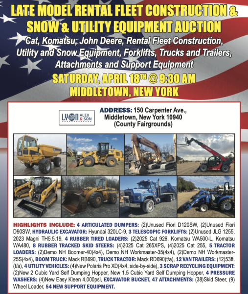 SATURDAY, APRIL 18 SATURDAY, APRIL 18TH TH @ 9:30 AM @ 9:30 AM MIDDLETOWN, NEW YORK