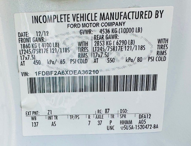 10,000 LB GVW 10,000 LB GVW