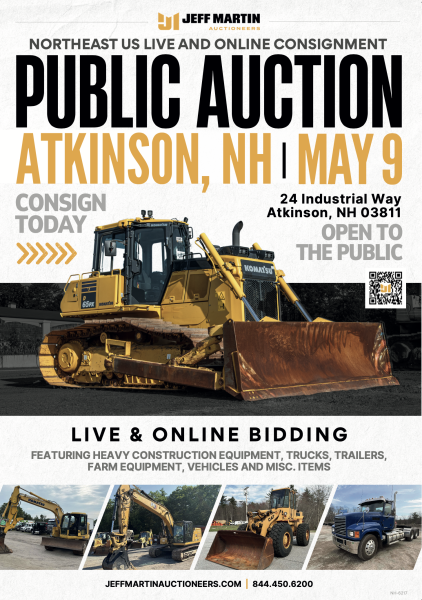 PUBLIC AUCTION NORTHEAST US LIVE AND ONLINE CONSIGNMENT ATKINSON, NH | MAY 9