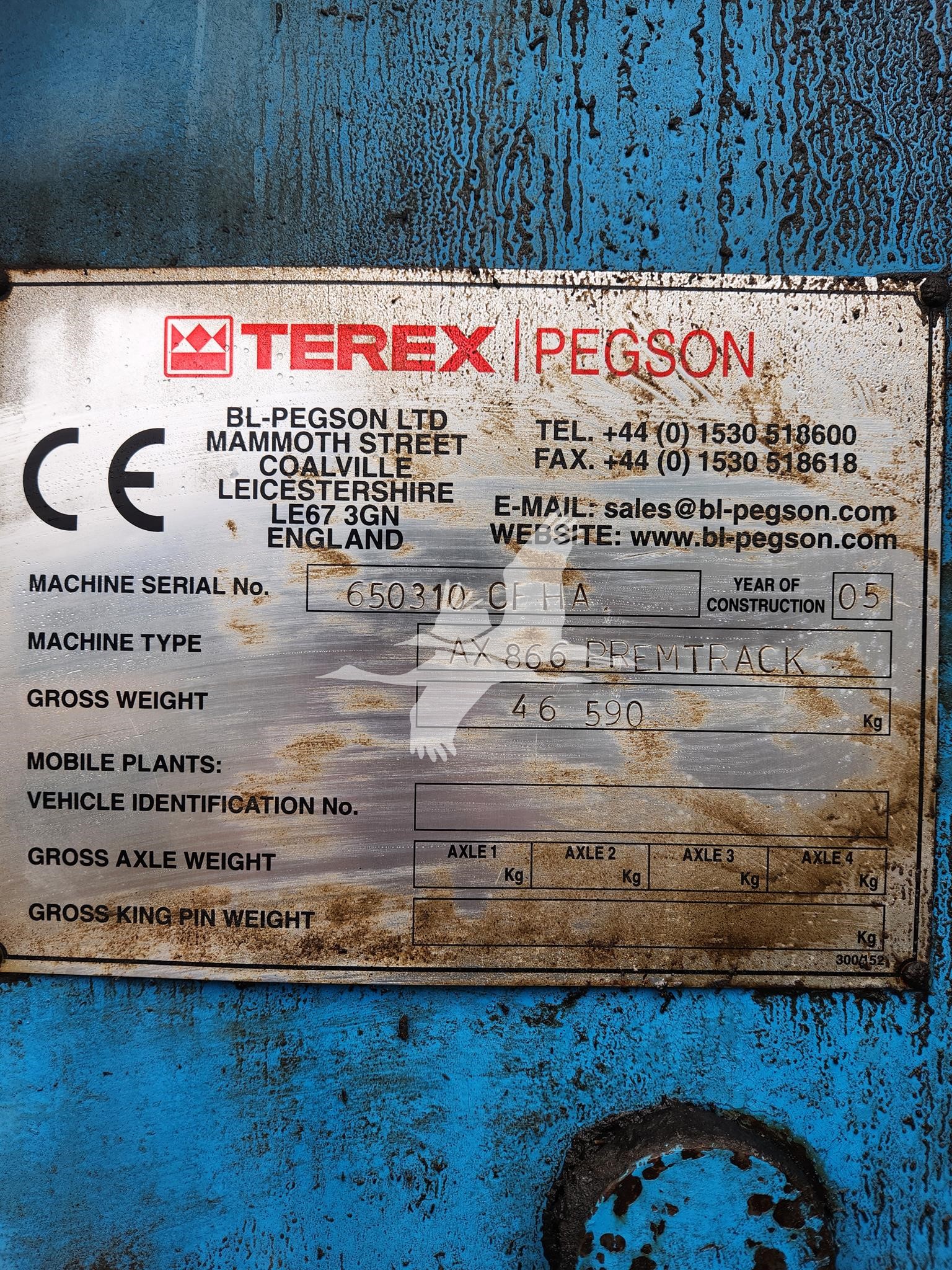 2005-TEREX-PEGSON-AX866-PREMTRAK-1135-2 2005-TEREX-PEGSON-AX866-PREMTRAK-1135-2