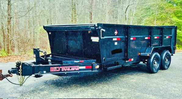 2025 ED 16’ DUMP TRAILER W/STOW-AWAY RAMPS