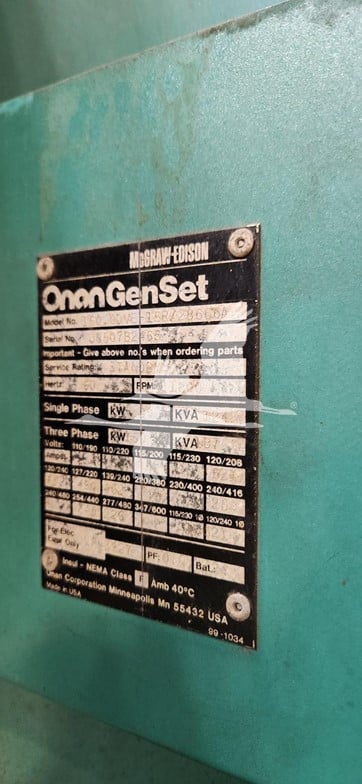 ONAN-150-KW-ID44-8 ONAN-150-KW-ID44-8