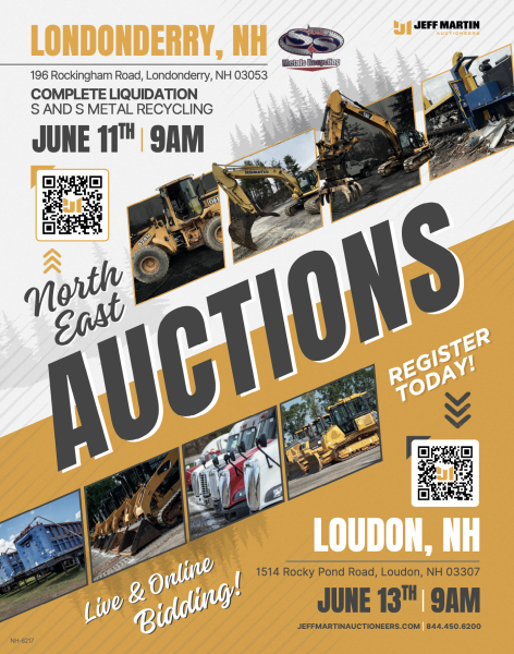 196 Rockingham Road, Londonderry, NH 03053 COMPLETE LIQUIDATION S AND S METAL RECYCLING JUNE 11TH | 9AM