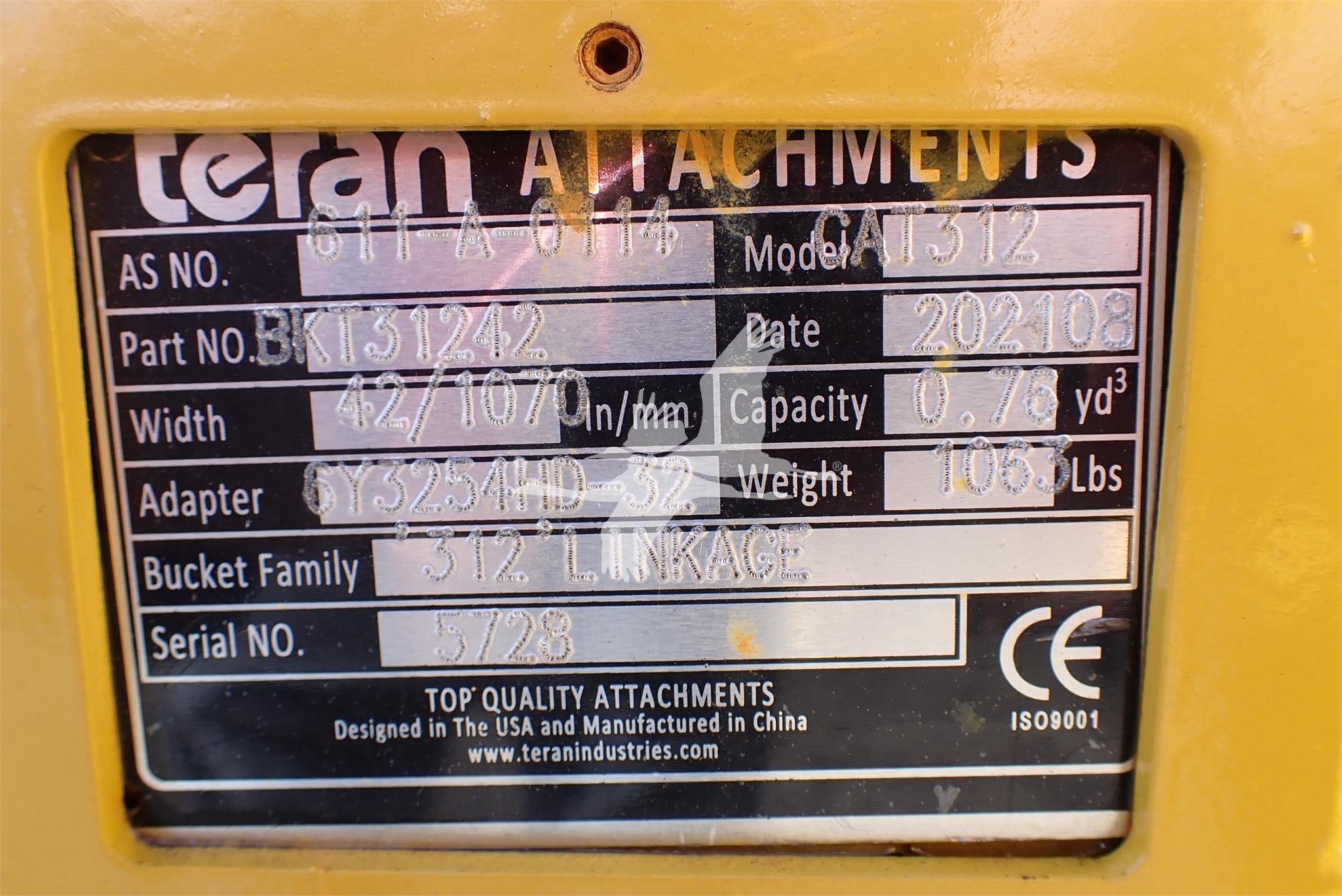 2021-TERAN-EMAQ-CAT312-A-B905-4 2021-TERAN-EMAQ-CAT312-A-B905-4