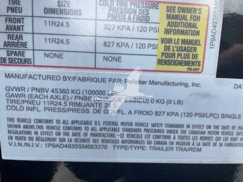 2025 PELLETIER ULTRALITE 353320