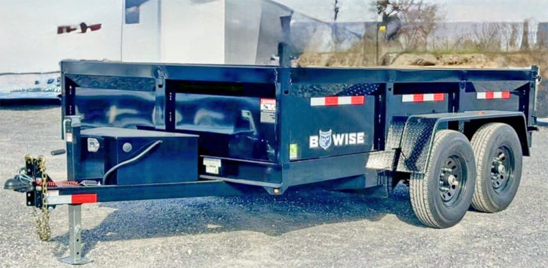 2025 B WISE 12’ DUMP TRAILER