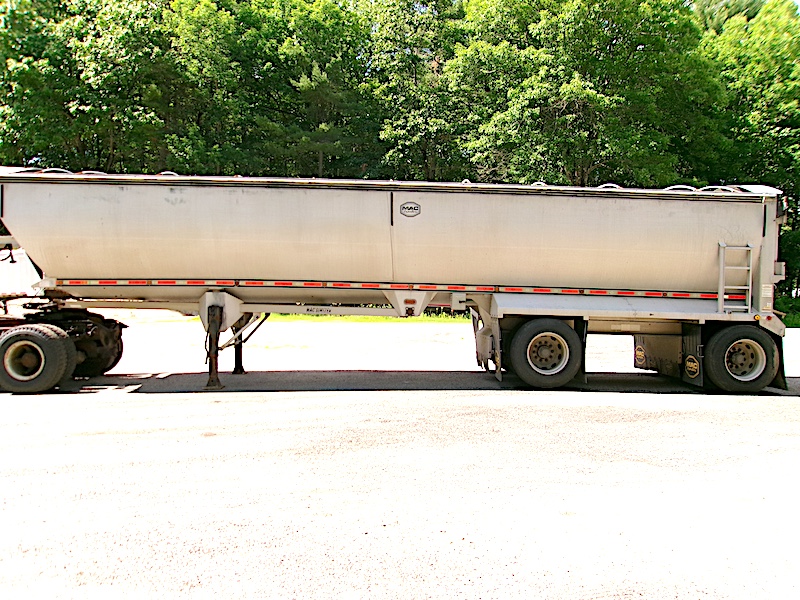 2015 MAC TANDEM SPLIT AXLE DUMP TRAILER