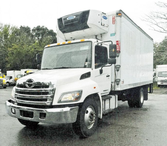 2014 HINO 268 20’ REFRIGERATED VAN BODY