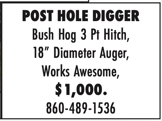POST HOLE DIGGER